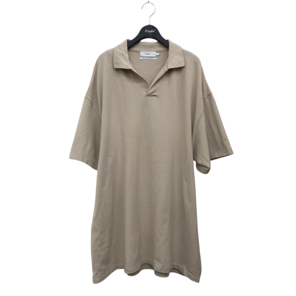 Graphpaper 25SSCotton Pique Jersey S S Skipper PoloポロシャツGU251-70057 古着・中古-1枚目のアイテム画像