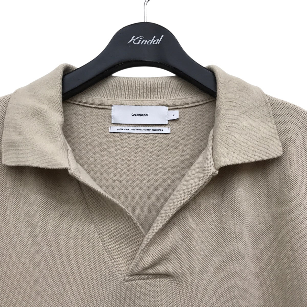 Graphpaper 25SSCotton Pique Jersey S S Skipper PoloポロシャツGU251-70057 古着・中古-5枚目のアイテム画像