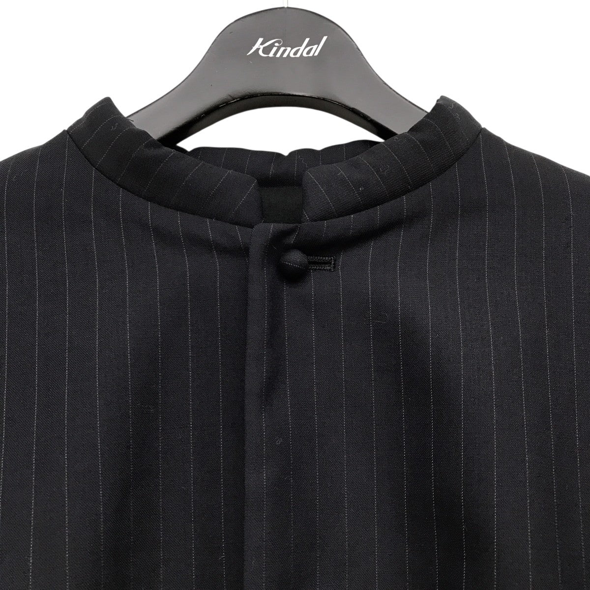 seya．(セヤ) Puffy Nehru blouson Worsted woolストライプジャケット