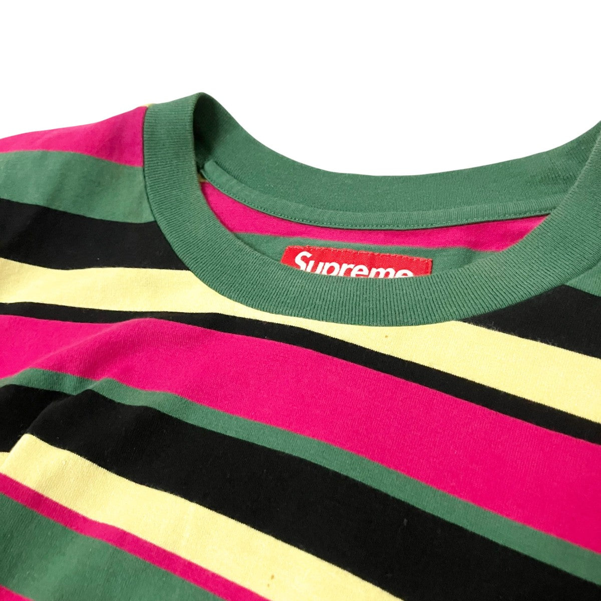 Supreme 25SSIntarsia S S Top Stripe Tee半袖Tシャツ 古着・中古-3枚目のアイテム画像