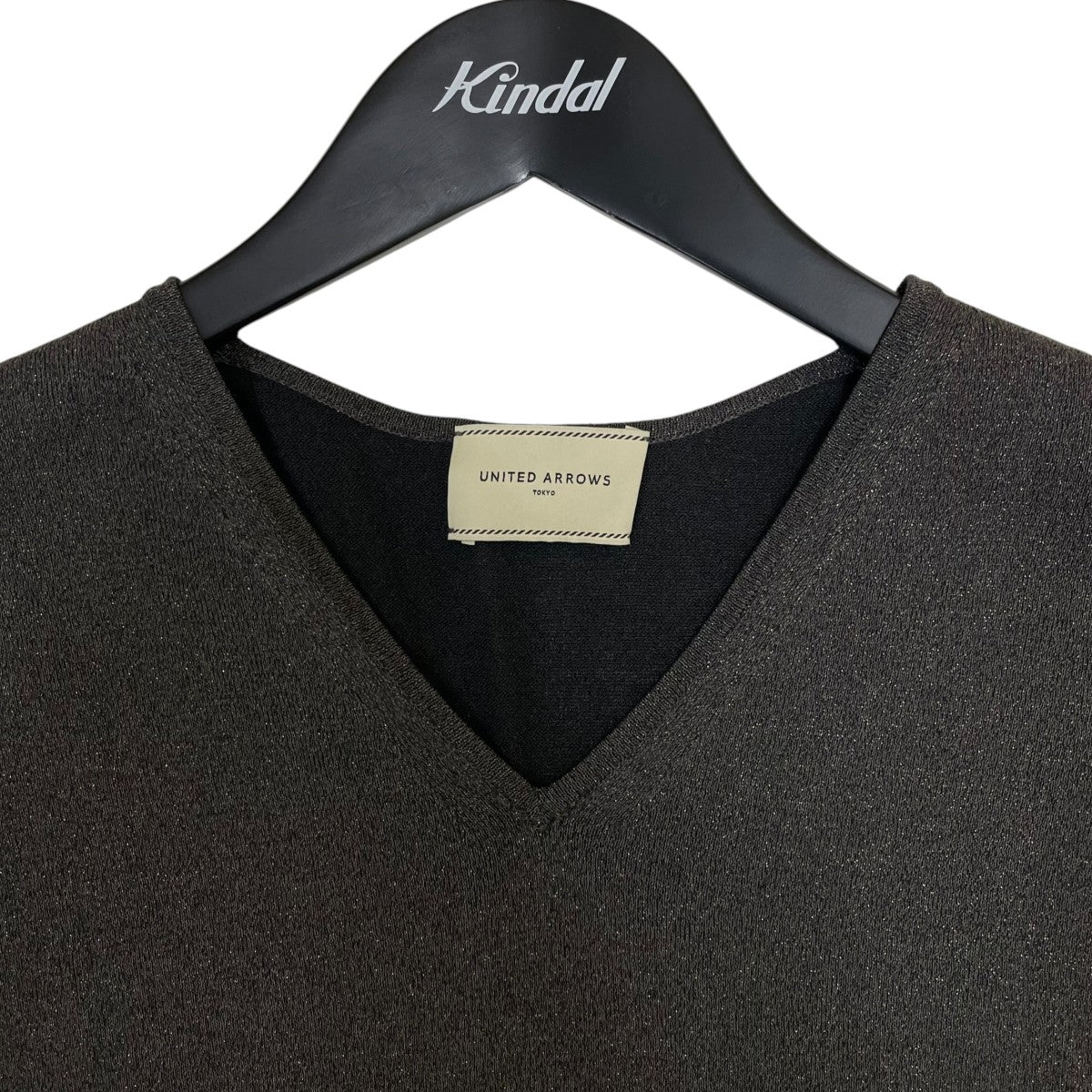 UNITED ARROWS TOKYO 25AWラメ フレンチスリーブ ニット ウォッシャブルノースリーブカットソー タンクトップ15181036400 古着・中古-3枚目のアイテム画像