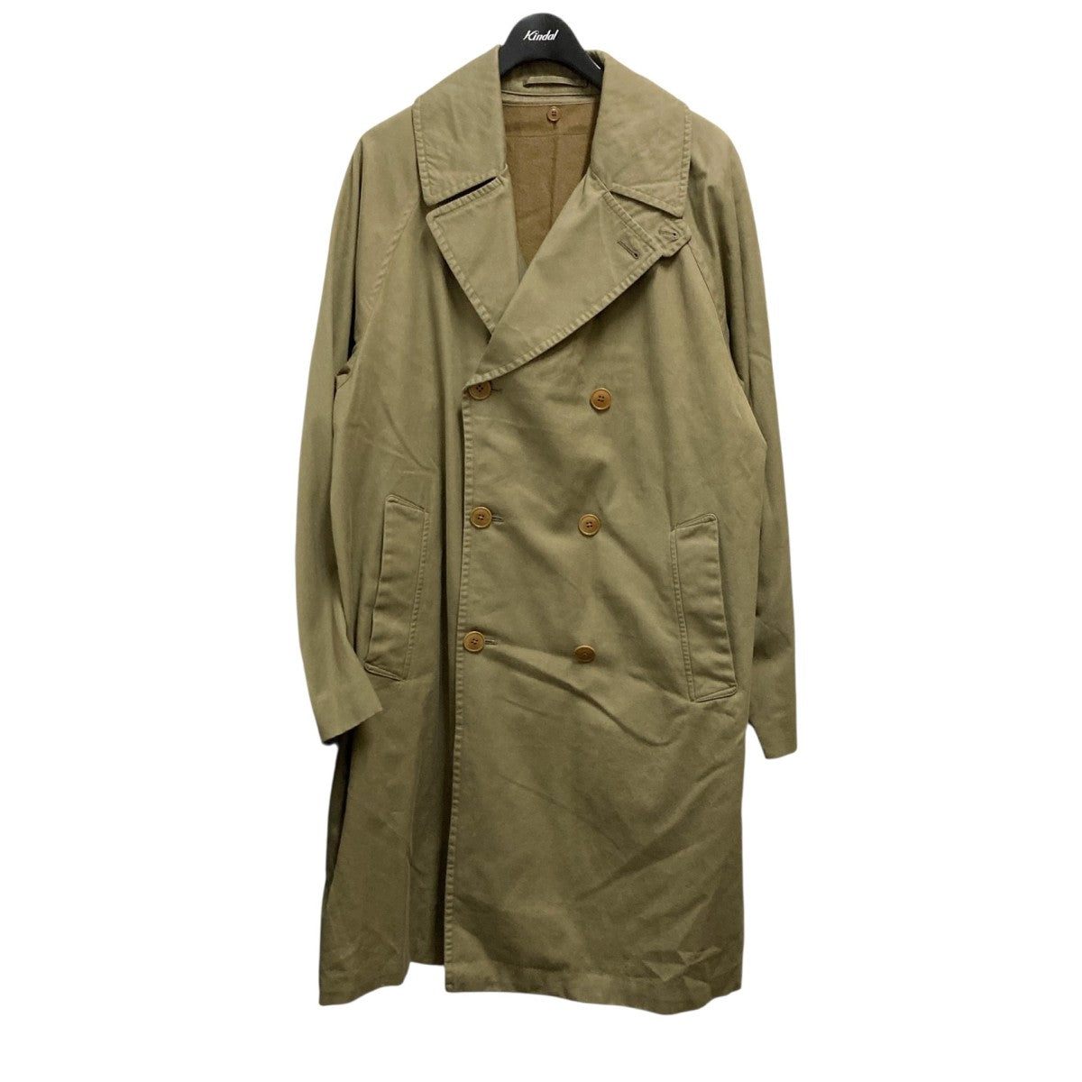 COMOLI コットンギャバ ダブルブレステッドコート S03-04018 COMOLI(コモリ) コットンギャバ ダブルブレステッドコートS03 04018