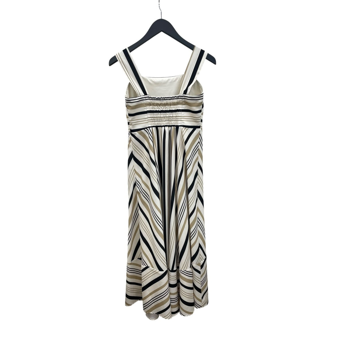 Cordelia Striped Ribbon Dressワンピース1252305268
