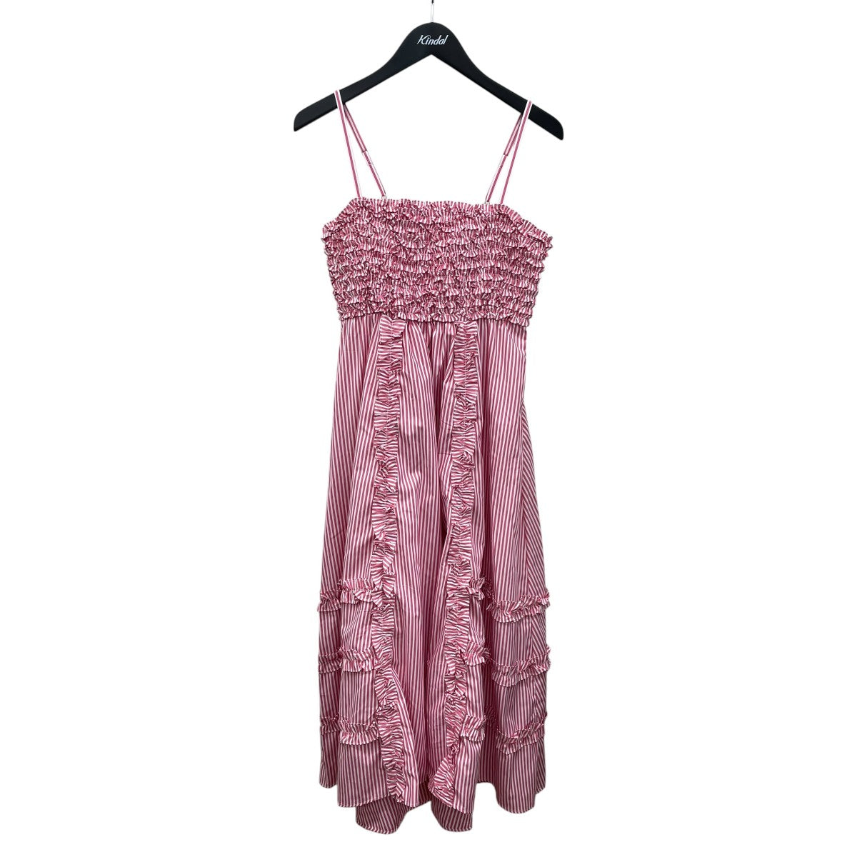 ne quittez pas Cotton Poplin Frill Cami Dressワンピース010541BK4SS 古着・中古-1枚目のアイテム画像