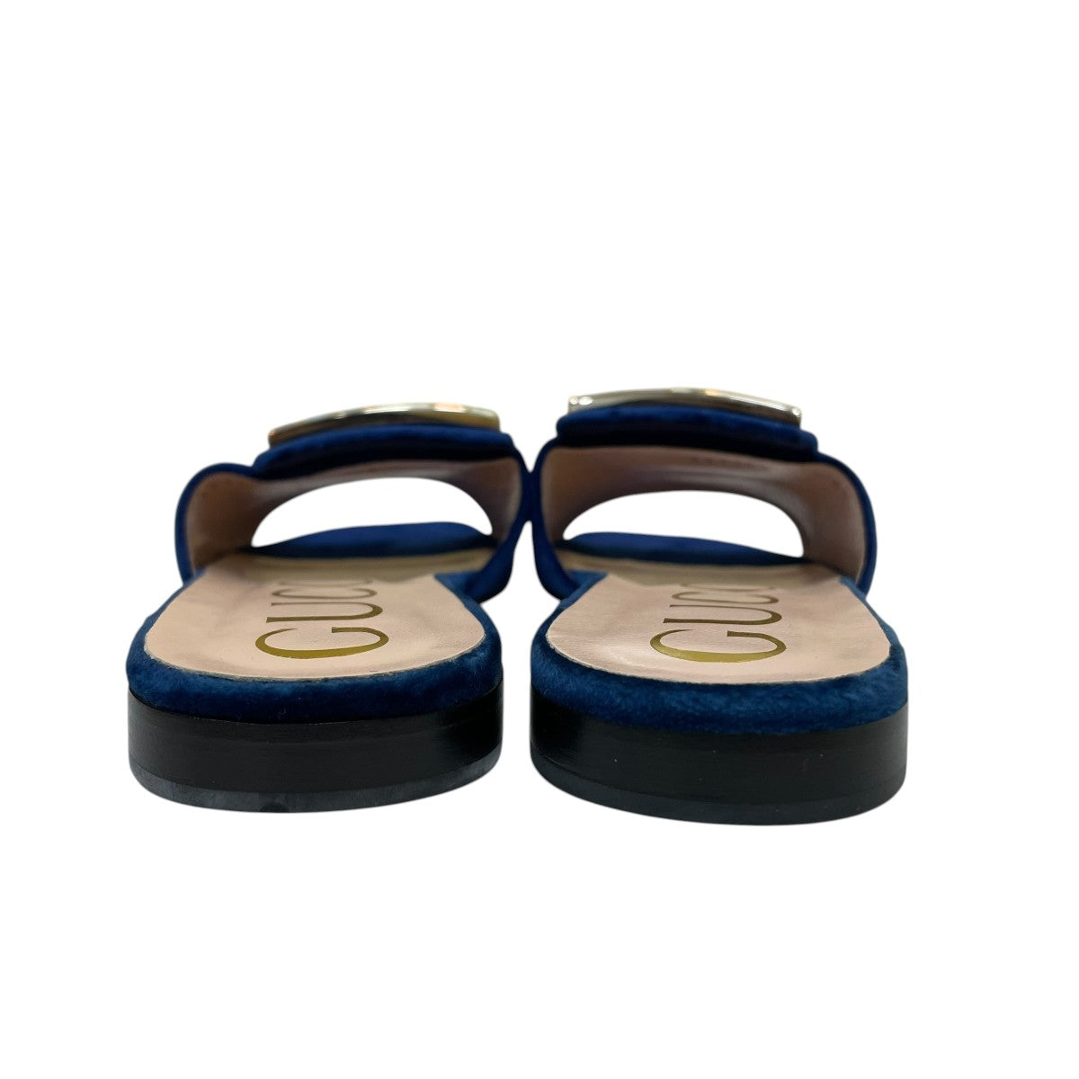 GUCCI(グッチ) クリスタルビジューGベロアサンダルサンダル551445