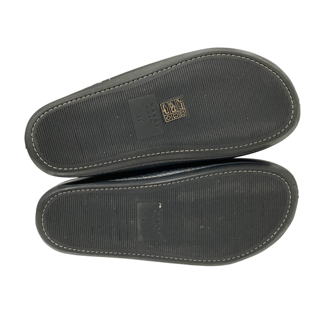 MARNI(マルニ) レザー・フスベット・サボトサボサンダルSBMR001400