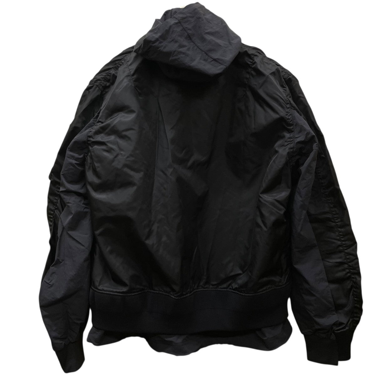 NIKE×Sacaiフルジップジャケット ブラック NIKE×sacai 21AWNRG LAYERED JKTブルゾンCZ4697-010 CZ4697-010