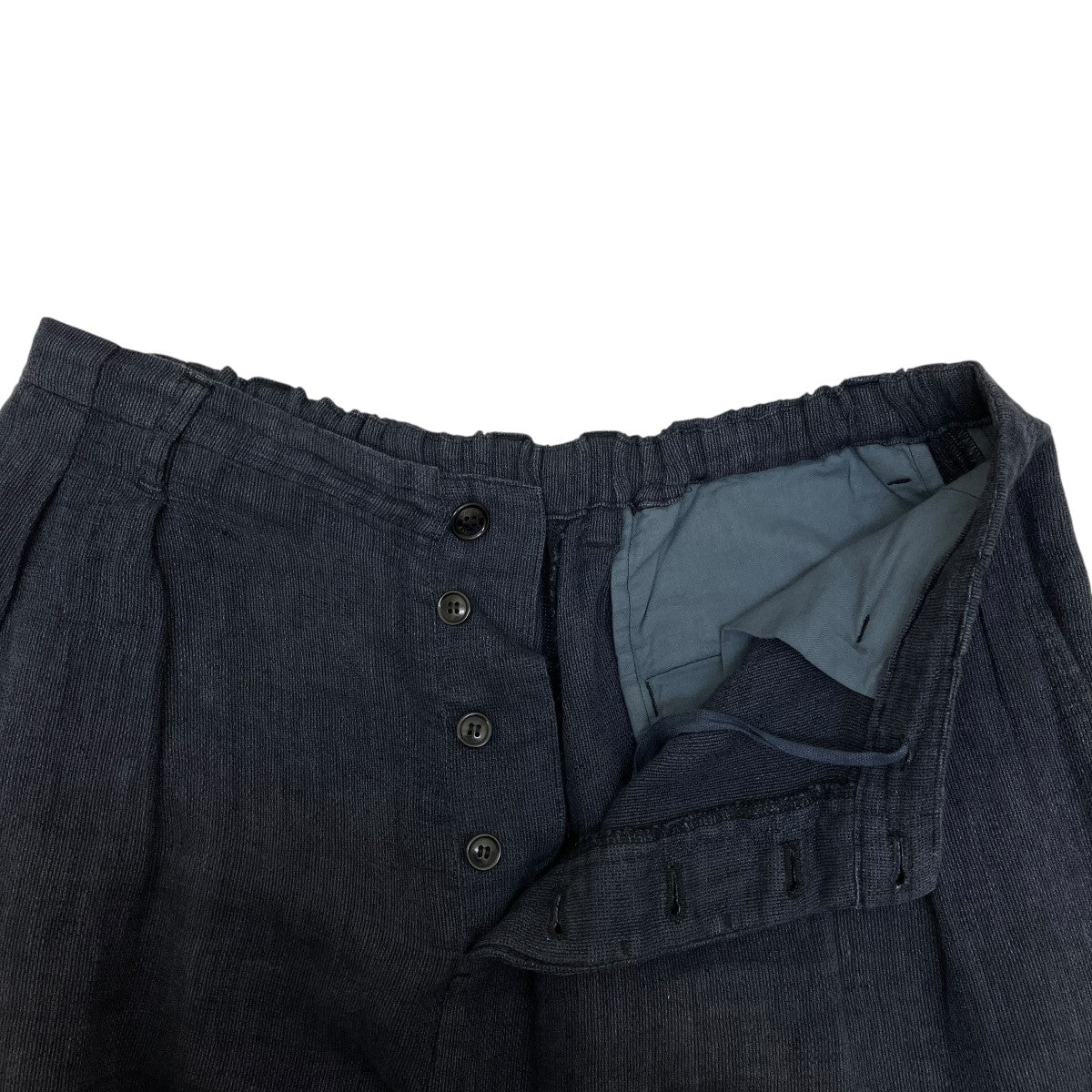 nestrobe confect Linen Panama Weave Easy-fit Trousersリネンパンツ02242-0020 古着・中古-3枚目のアイテム画像