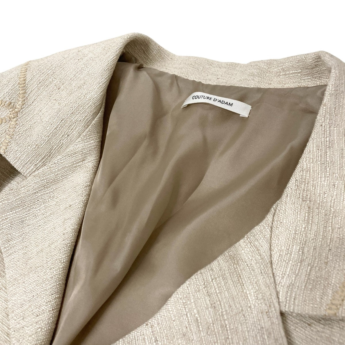 COUTURE D’ADAM Shantung Ranchwearリネン混ジャケット25SS 041 古着・中古-3枚目のアイテム画像