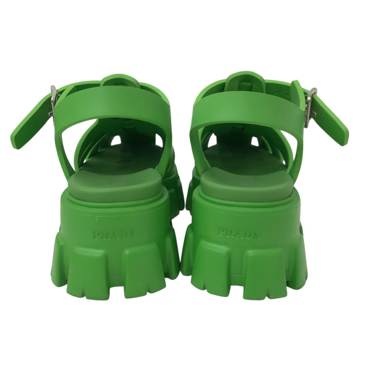 【美品】PRADA モノリス　グリーン ラバーサンダル　2X3083 楽天市場】【アウトレット】【ラスト1点】プラダ PRADA サンダル