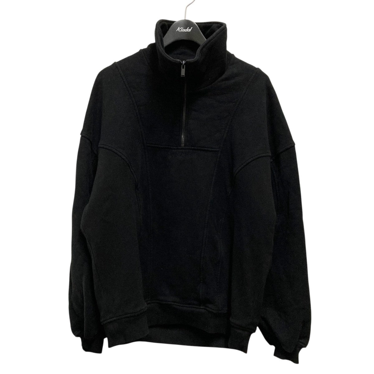 Saint Laurent Paris 23AWLogo Half Zip Sweatハーフジップスウェット750517 古着・中古-1枚目のアイテム画像