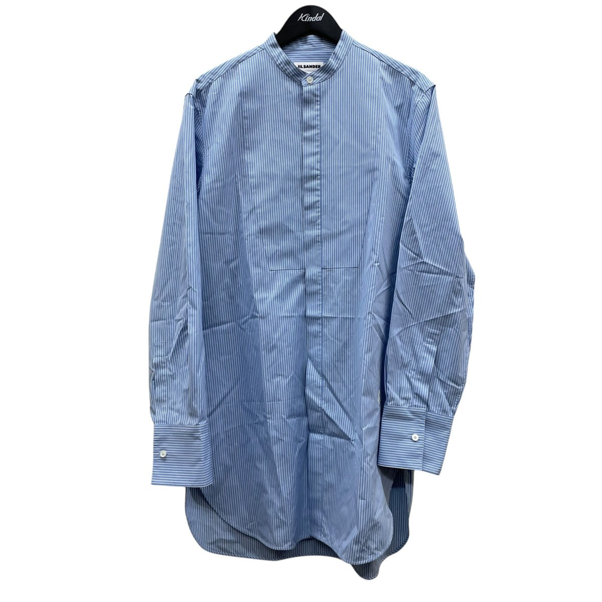 JIL SANDER ストライプ コットンシャツ ロングシャツ オーバーサイズJ24DL0107 J45179 古着・中古-1枚目のアイテム画像