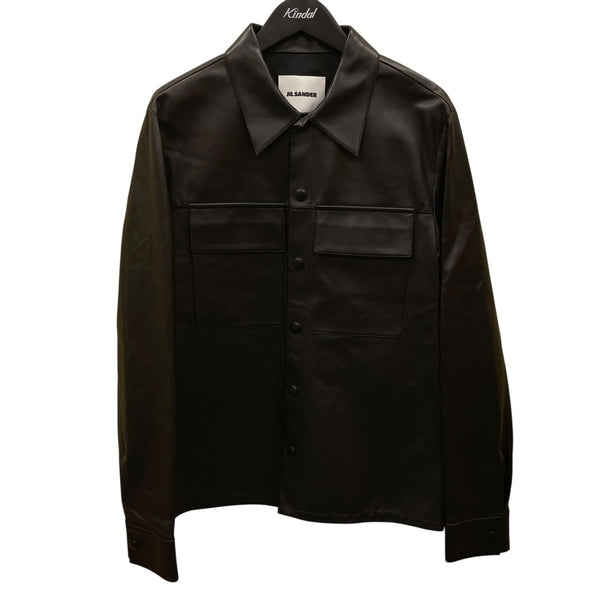 JIL SANDER(ジルサンダー) 22AWレザーシャツJ21DL0033 J07037