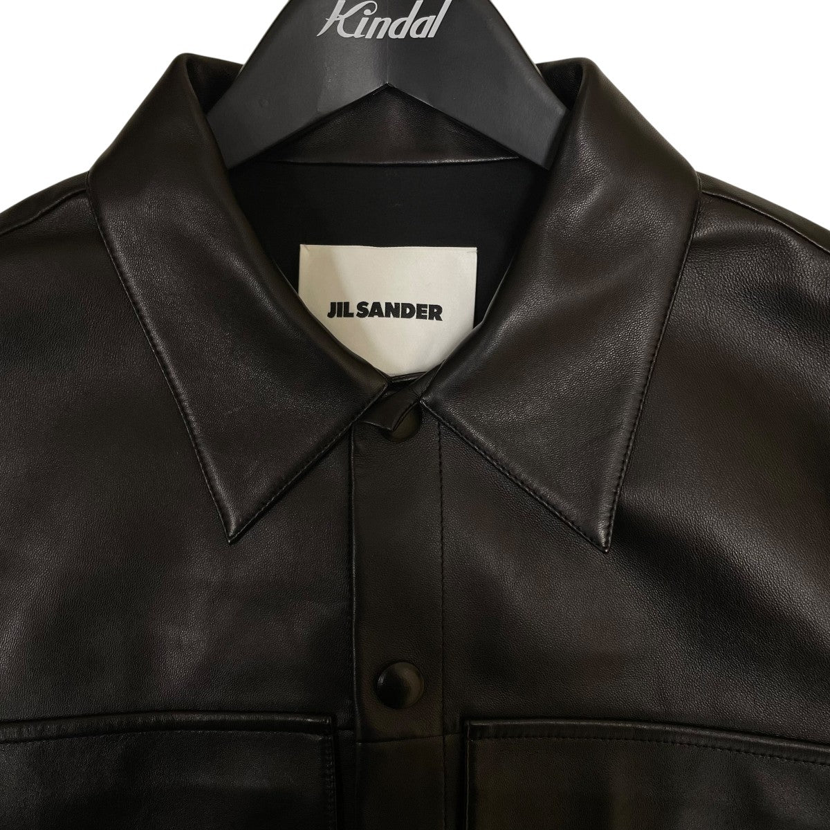JIL SANDER(ジルサンダー) 22AWレザーシャツJ21DL0033 J07037