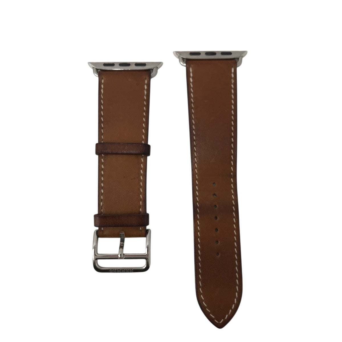 HERMES Apple Watch シンプルトゥールレザーストラップ 44mm D刻印レザーベルトMX2R2FE/A 古着・中古-1枚目のアイテム画像