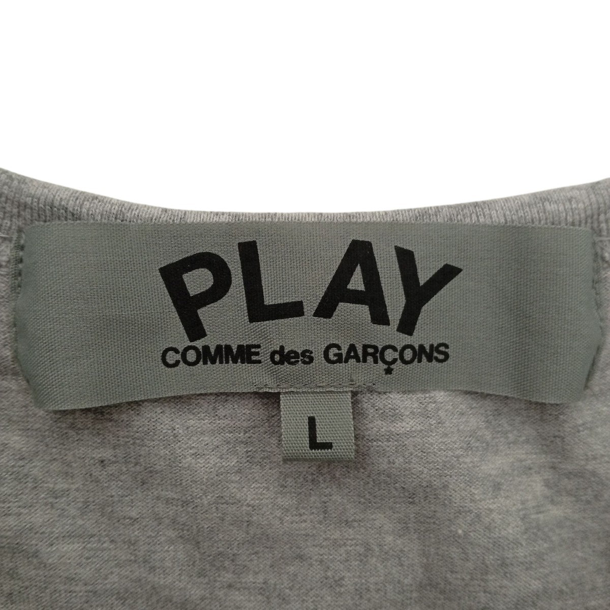 PLAY COMME des GARCONS 青山限定 MENS DOT TWO HEART TEEプリントTシャツYX-T042 AD2024 古着・中古-3枚目のアイテム画像