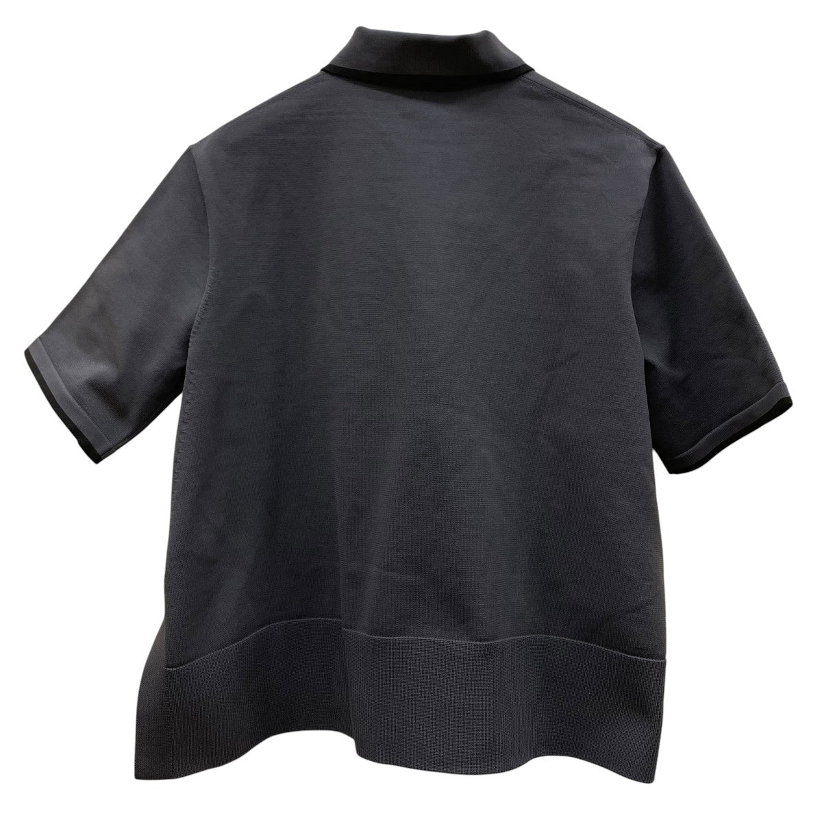 UNITED ARROWS 25SSミニマルフリル ニット 5SL半袖ポロシャツ ブラウス 古着・中古-2枚目のアイテム画像