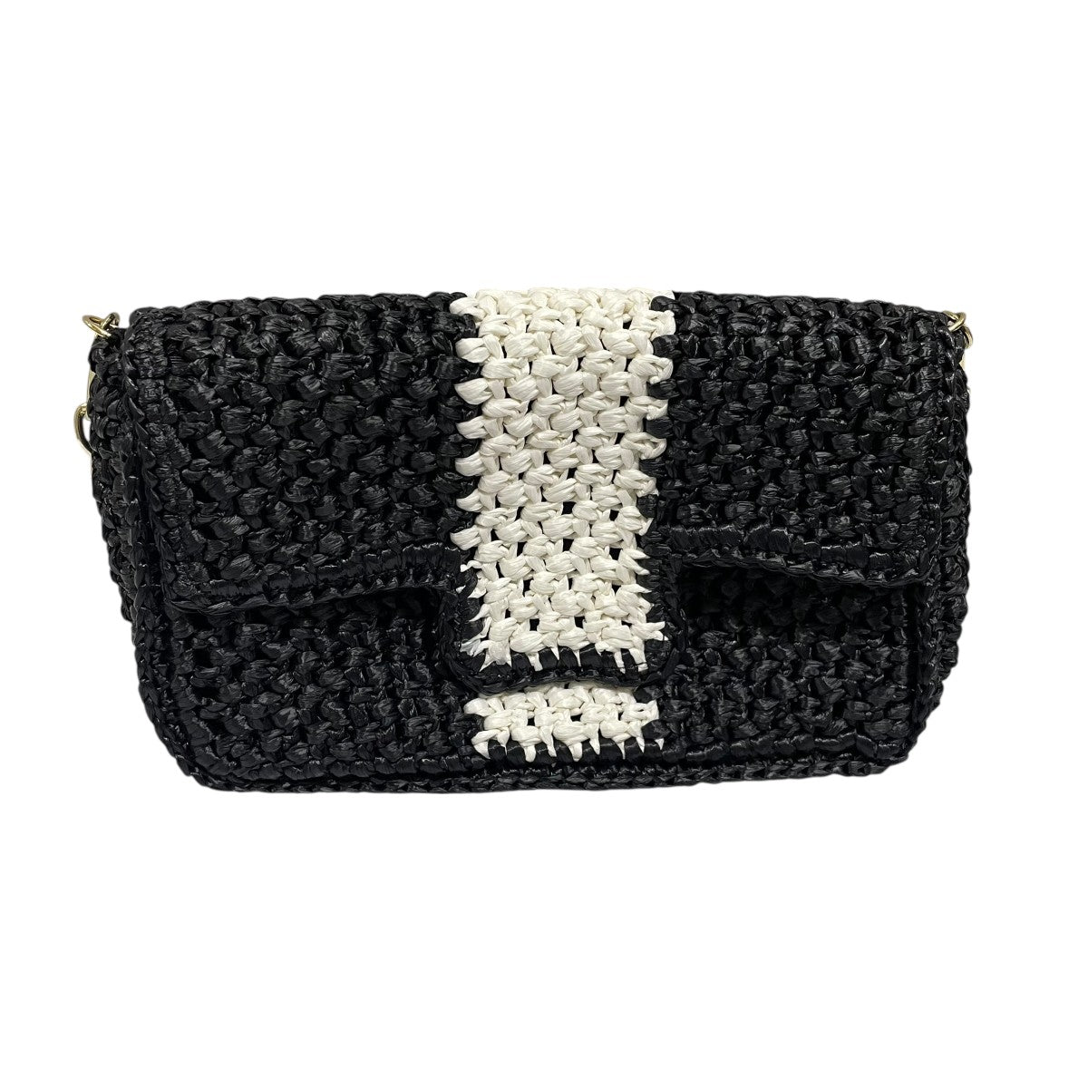 バイカラーチェーンショルダーバッグ