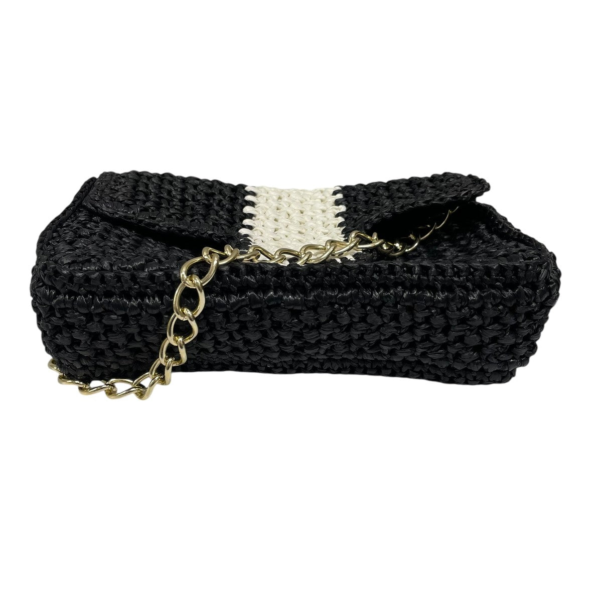 バイカラーチェーンショルダーバッグ