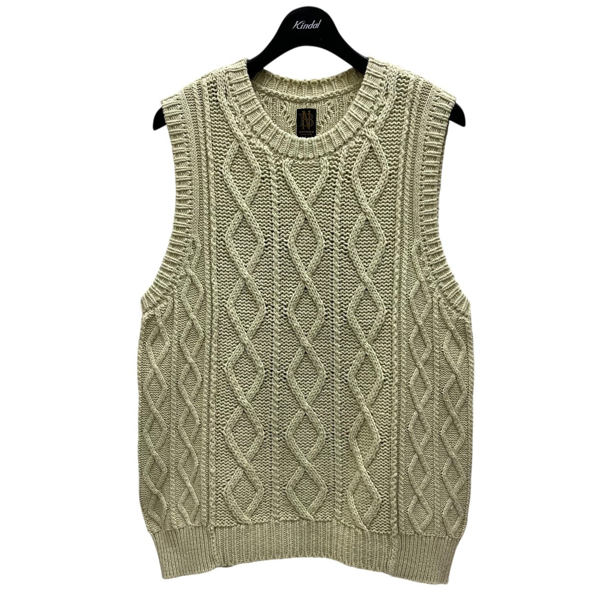 BATONER(バトナー) DIFFERENT GAUGE CABLE VESTニットベストBN-21SL