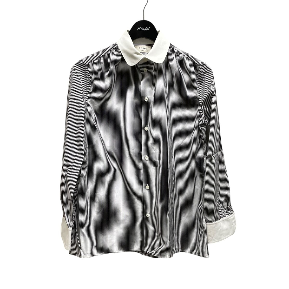 CELINE(セリーヌ) ストライプシャツ20ZY1912C 20ZY1912C ブラック