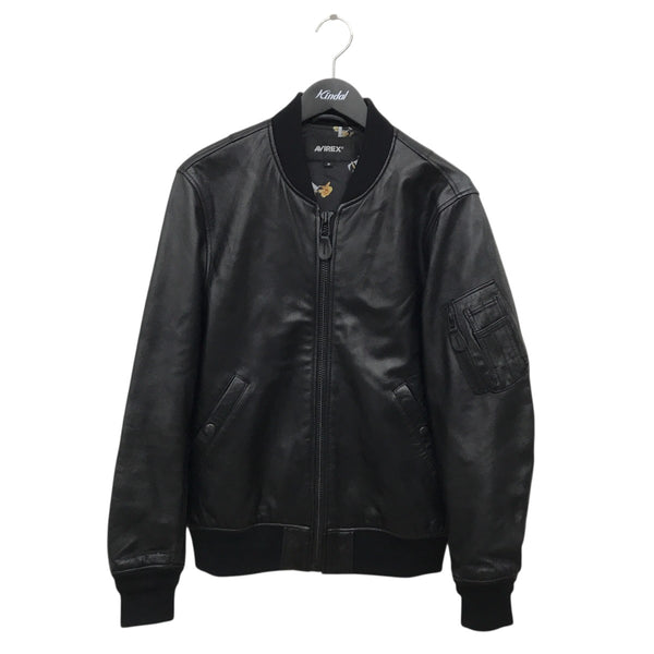 AVIREX(アビレックス) 6121057 ラムレザーレザージャケット ブラック