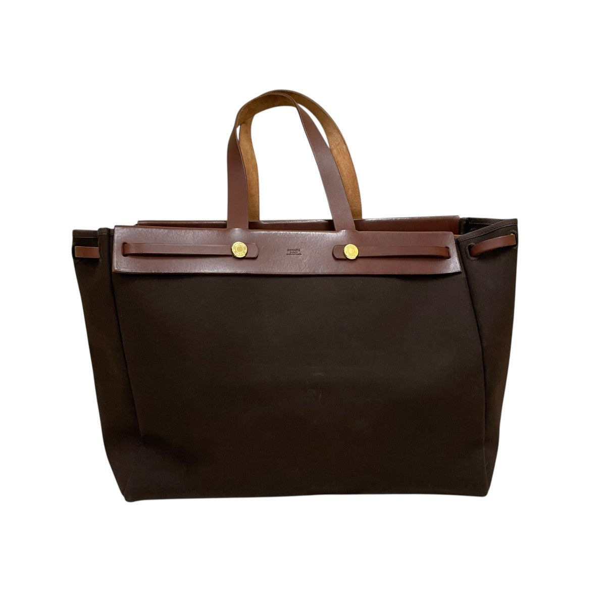 Emry　エルメス　エールバッグブラウンキャンバス替え付き HERMES(エルメス) 2002 エールバッグ カバスMMトートバッグ □F