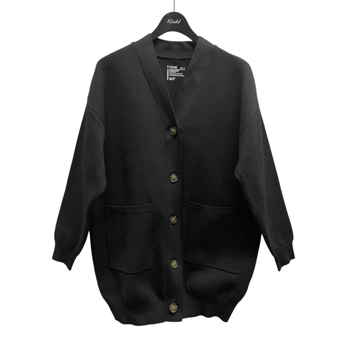 ロングカーディガン21AW-Mmcd-BK