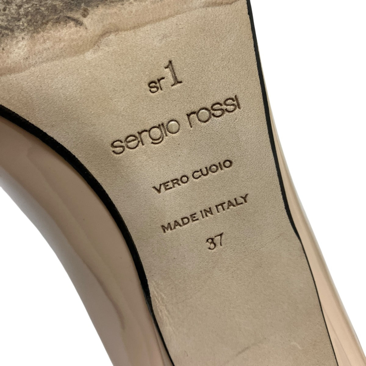 sergio rossi SR1 075インテッドトゥ ヒール パンプスA78950-MVIV01-9546-110 古着・中古-6枚目のアイテム画像
