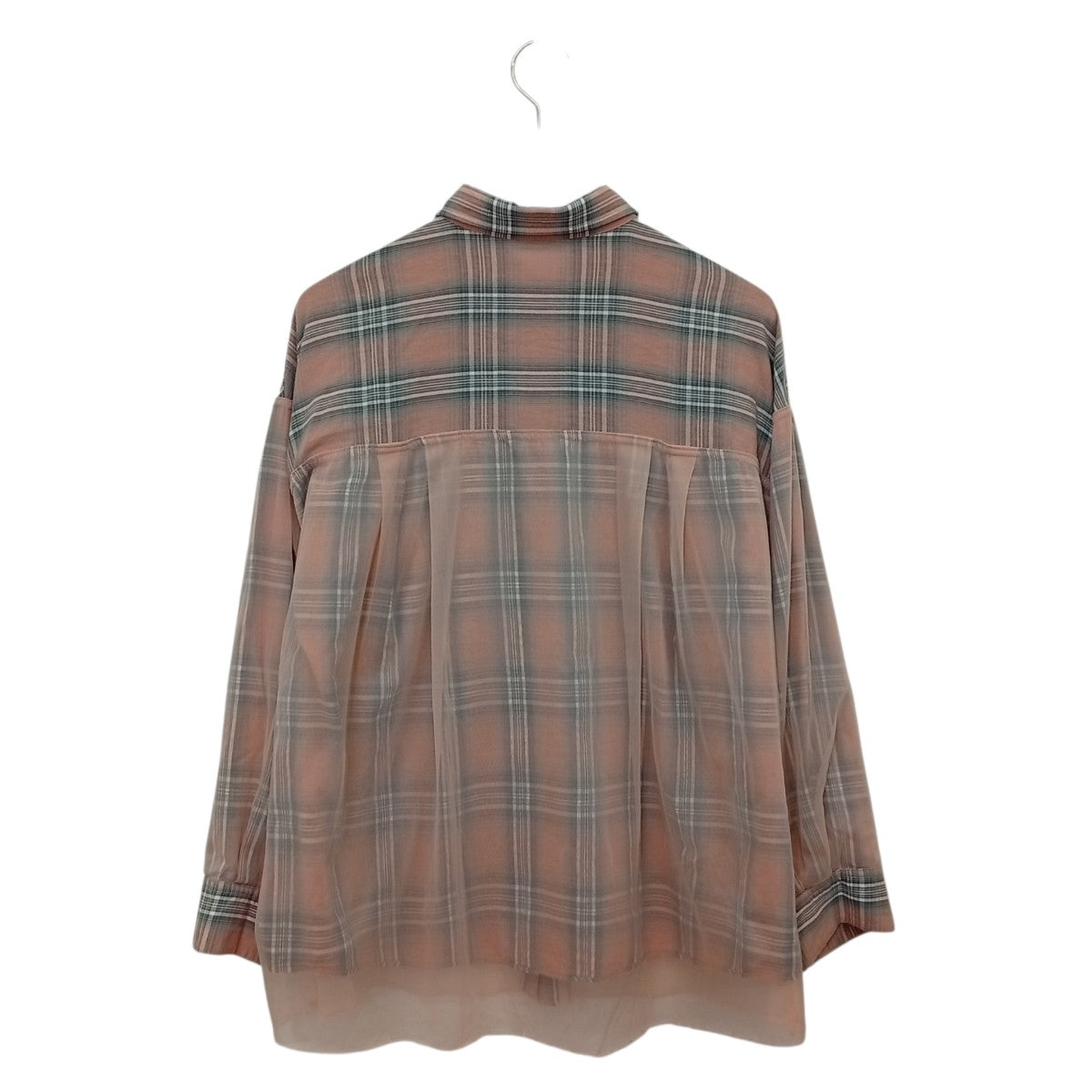 MAISON SPECIAL Reversible Voile Shirt PINKチェックリバーシブルシャツ21251315201 古着・中古-4枚目のアイテム画像