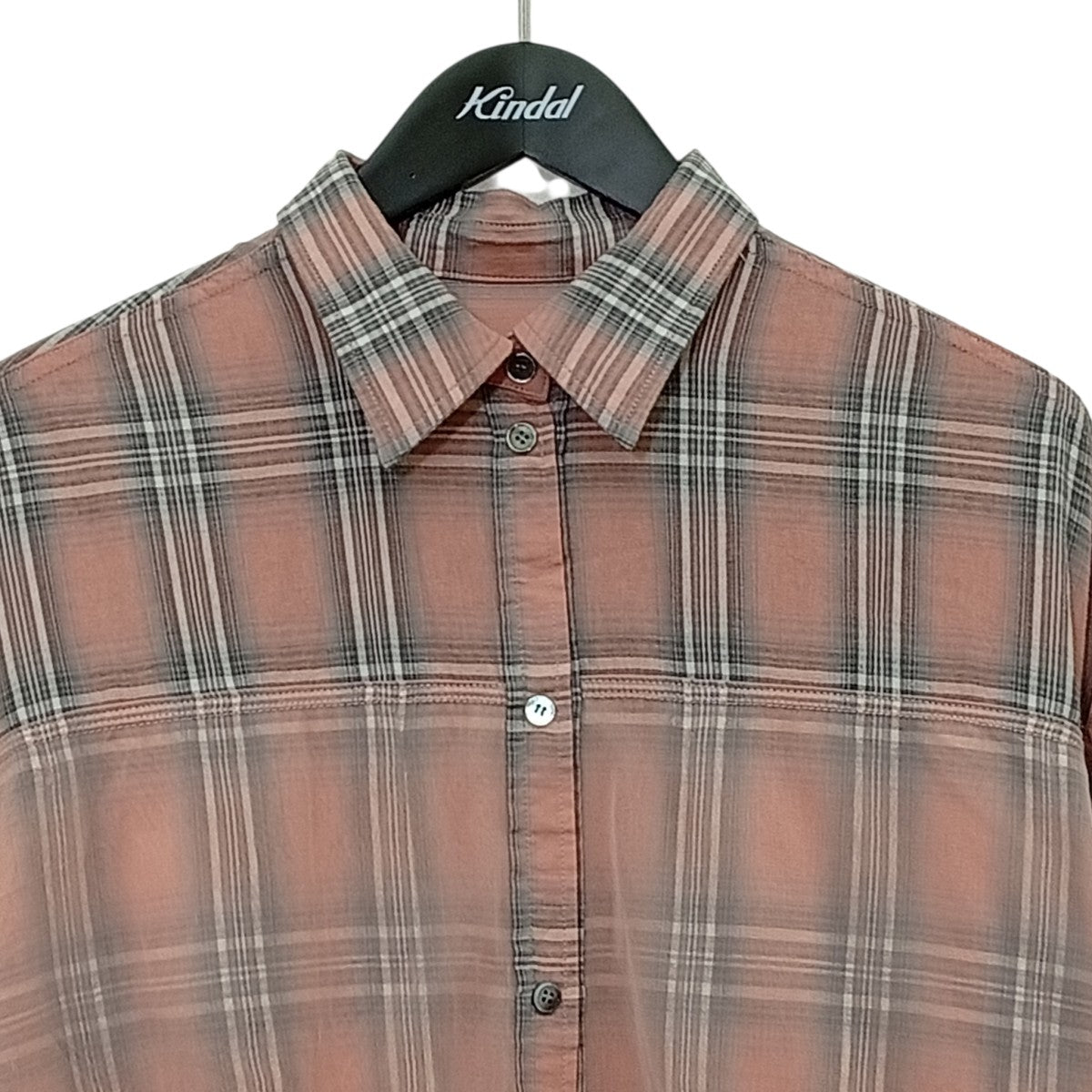MAISON SPECIAL Reversible Voile Shirt PINKチェックリバーシブルシャツ21251315201 古着・中古-9枚目のアイテム画像