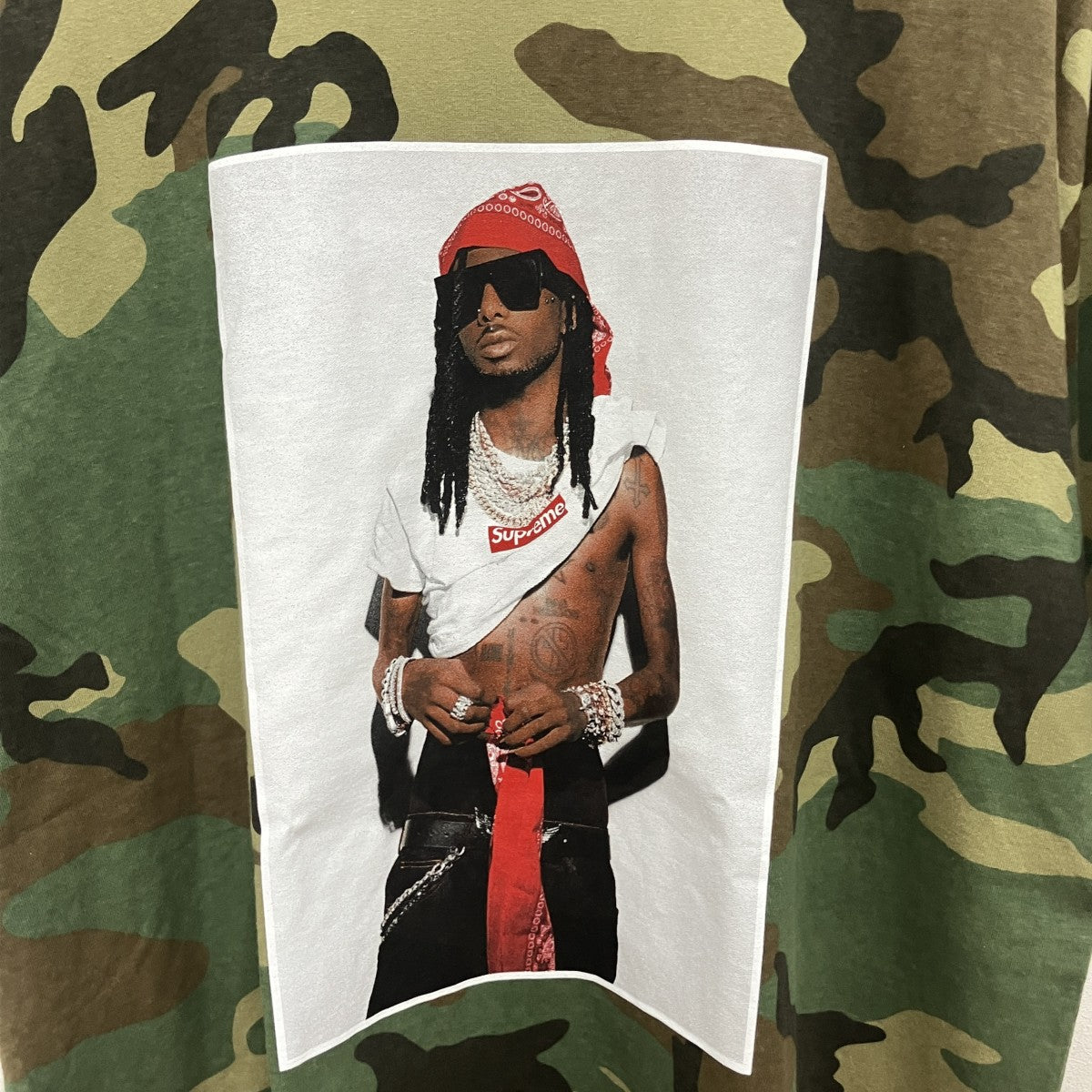 25AWPlayboi Carti Tee CamoカモフラージュプリントTシャツ