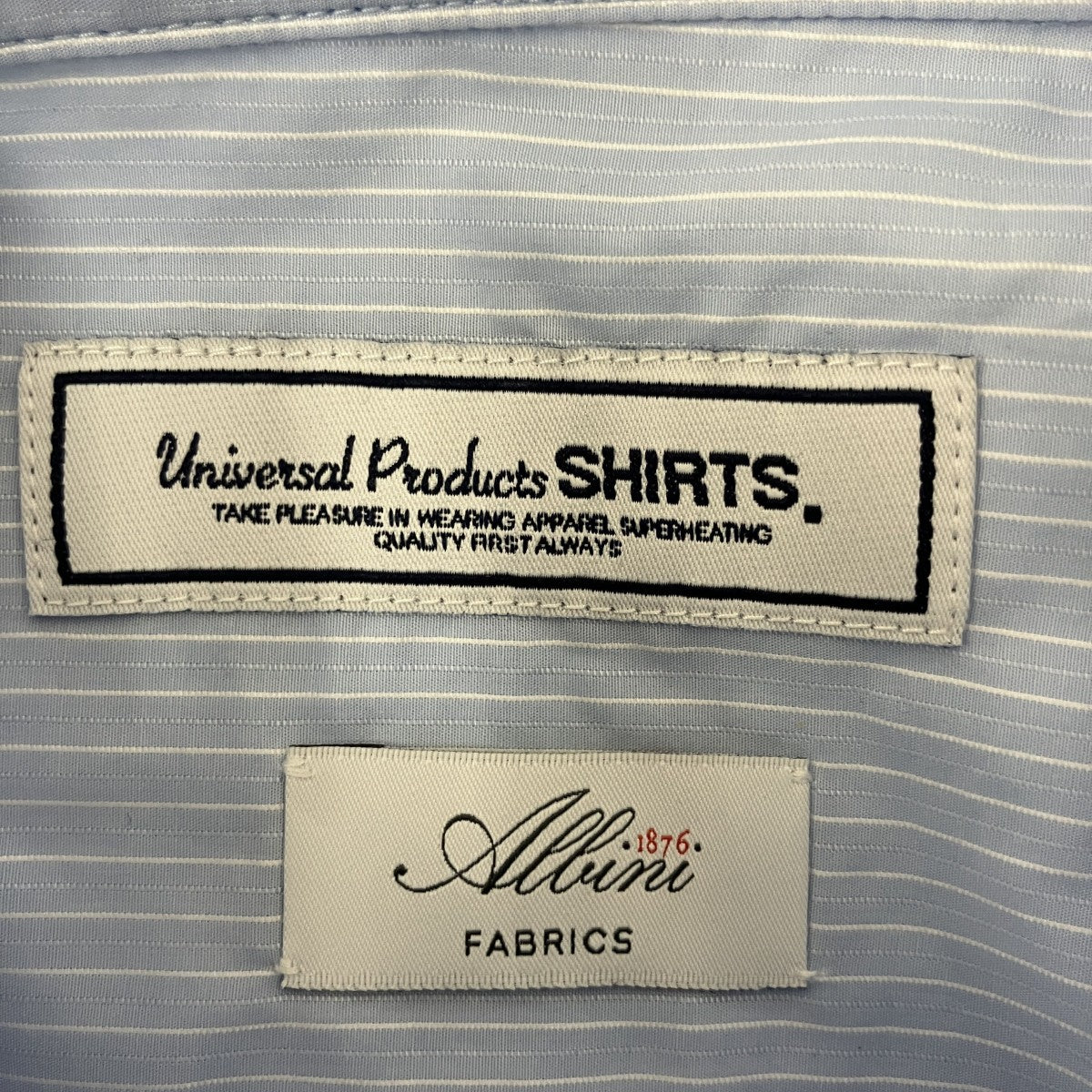 243-60301 ALBINI FRENCH FRONT L S SHIRTS STRIPEストライプシャツ