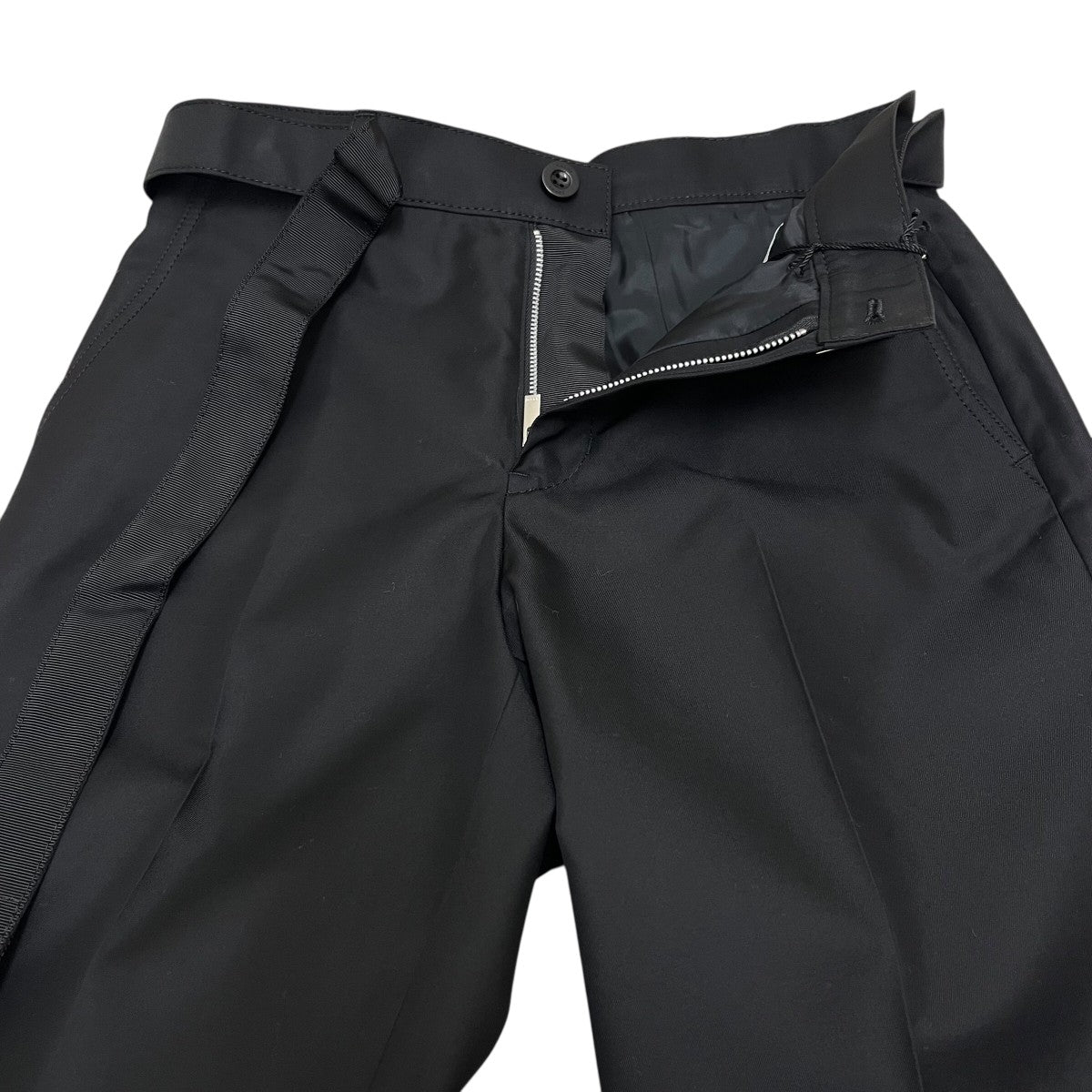 sacai(サカイ) 24SSGabardine Pantsベルテッドフレアパンツ24-07242 24