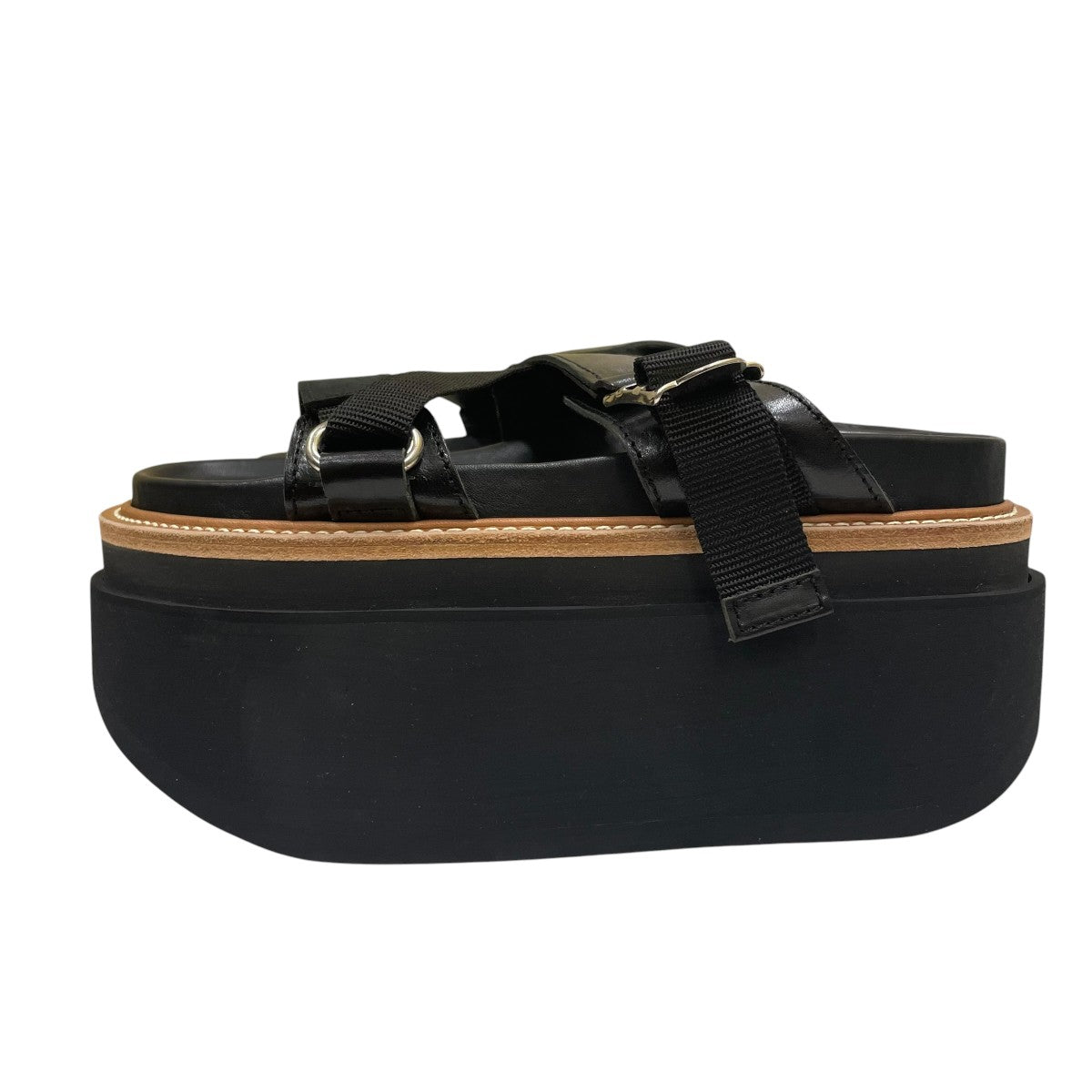 sacai 23SSHybrid Belt Sandals厚底サンダル23-06569 古着・中古-2枚目のアイテム画像