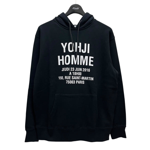 YOHJI YAMAMOTO × YOHJI YAMAMOTO / パーカー/S/コットン/WHT/プリント/HZ-T98-9903SS/NEW ERA HOODIE YY VISOR Yohji Yamamoto pour homme×New Era HOODIE YY VISOR ADDRESS LOGO HM