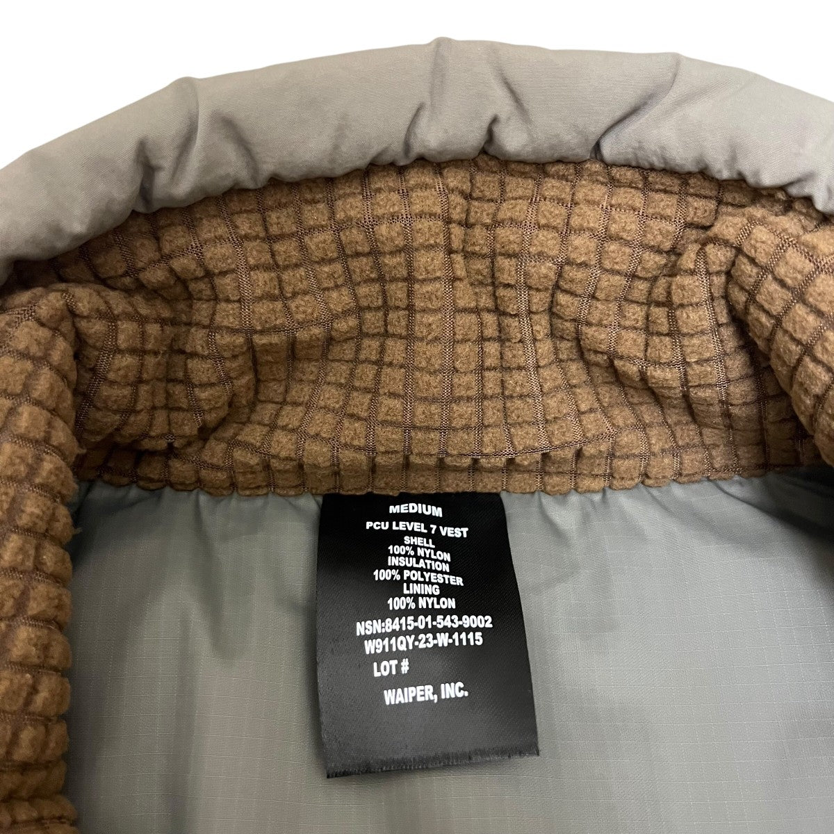 WP1022 PCU LEVEL7 VEST中綿ベスト