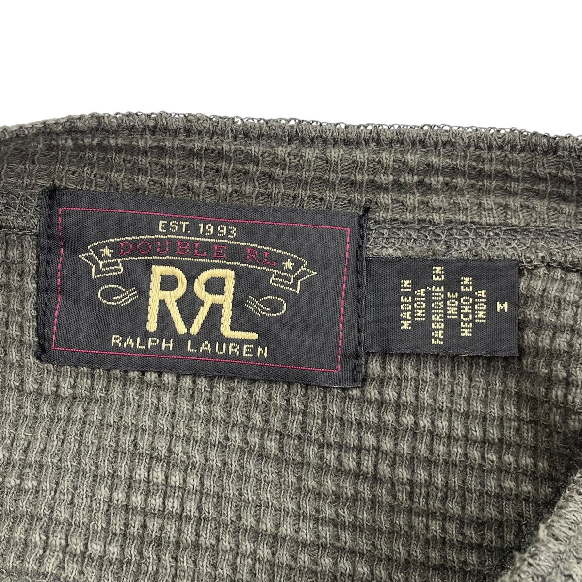 HENLEY NECK THERMAL SHIRTSヘンリーネックカットソー782504859002