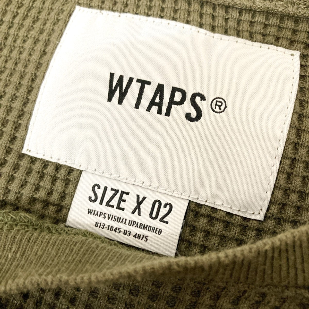 WTAPS WAFFLE LS COPOサーマルカットソー211ATDT CSM28 古着・中古-5枚目のアイテム画像
