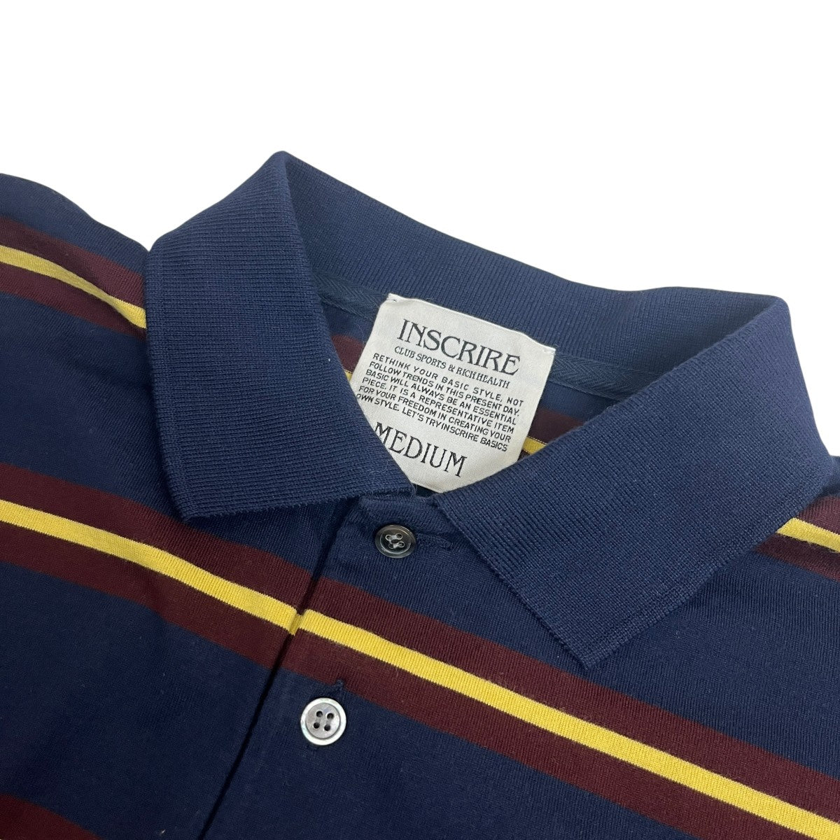 INSCRIRE 25SSBorder BIG Polo ShirtポロシャツI25SS-BC110 古着・中古-5枚目のアイテム画像