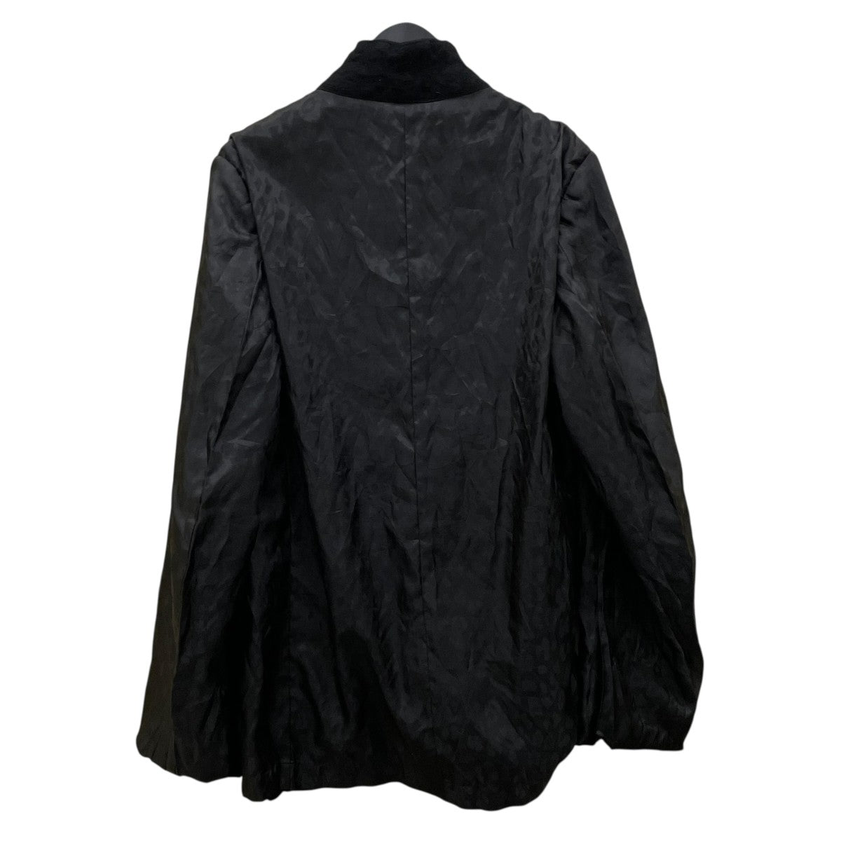 BLACK COMME des GARCONS ポリ縮 オーバーサイズジャケット ブラックコムデギャルソンオーバーサイズ ポリ縮ジャケット