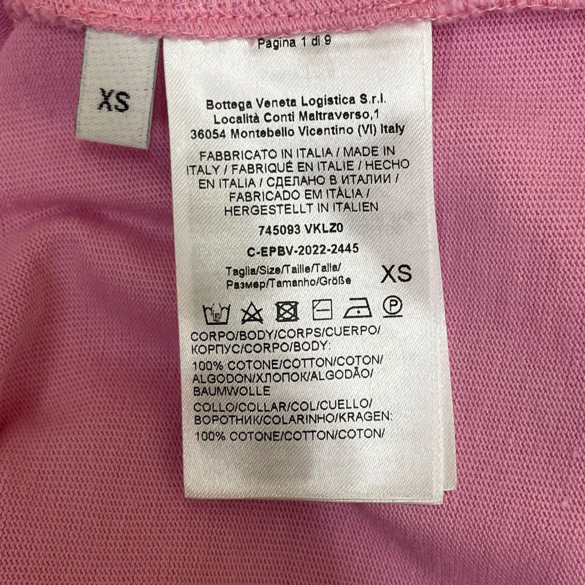 BOTTEGA VENETA 745093 VKLZ0Tシャツ 古着・中古-5枚目のアイテム画像