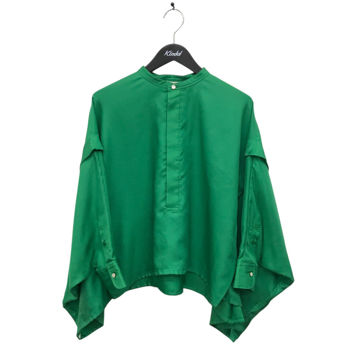 TOMORROWLAND ．B(トゥモローランド ビー) シルクツイル タックシャツ