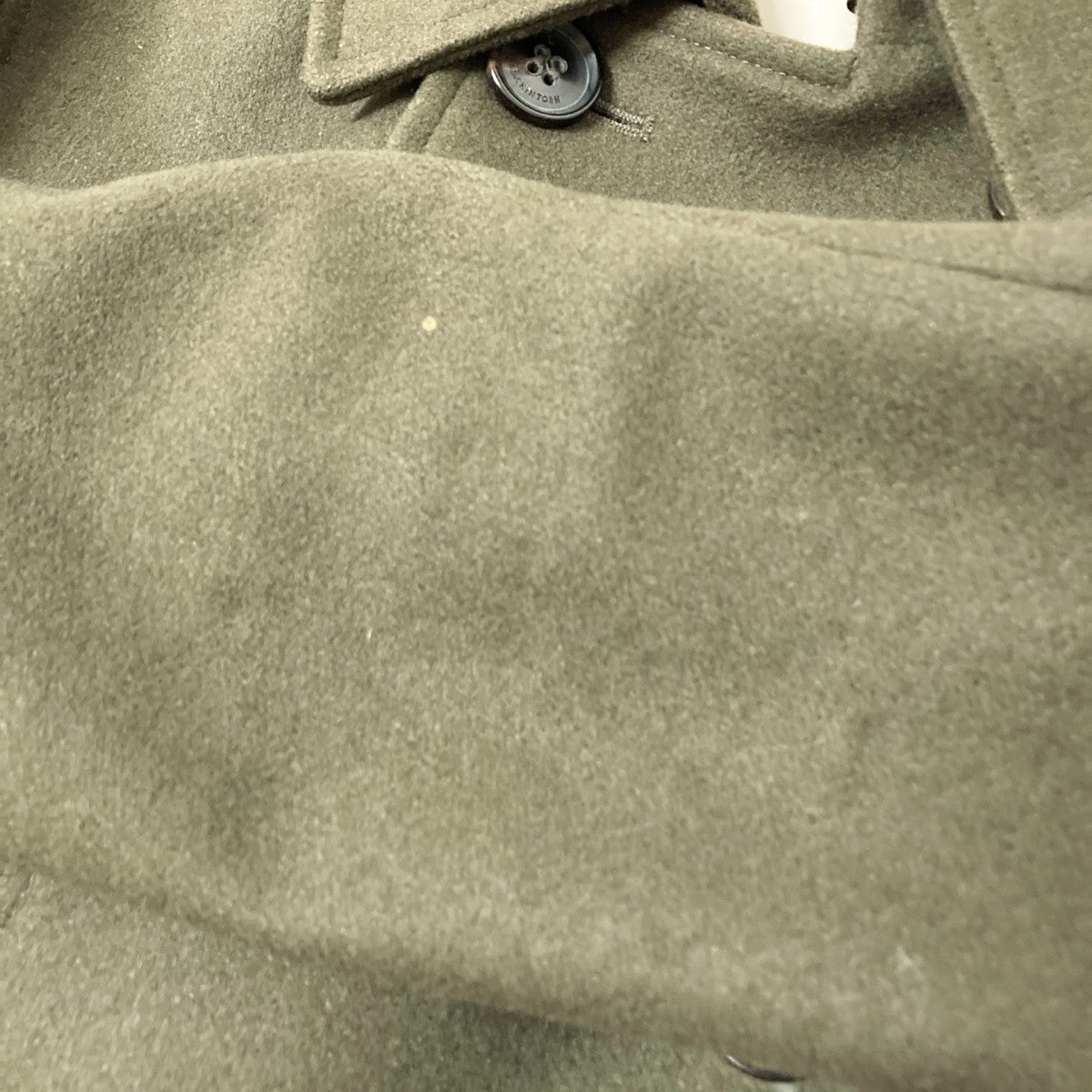 ソフトウールダブルブレストベルテッドコート2F 2K 6L DU 3Hwith buckle