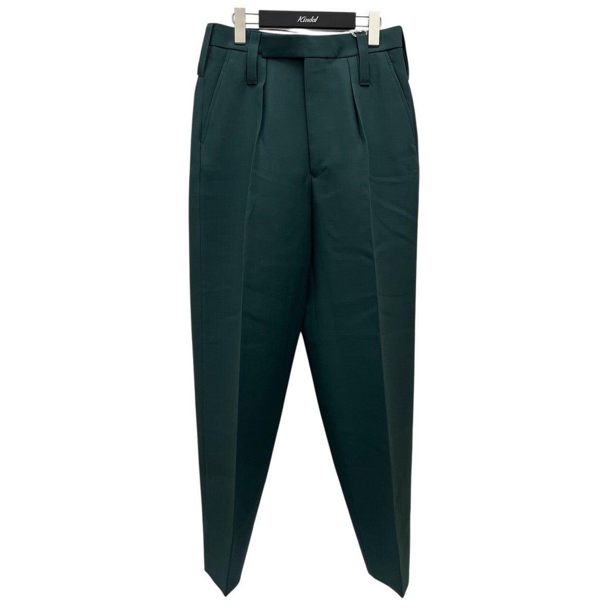 HEAVY WOOL ＆ SILK 1-TUCK WIDE TAPERED SLACKSスラックスIT25S061
