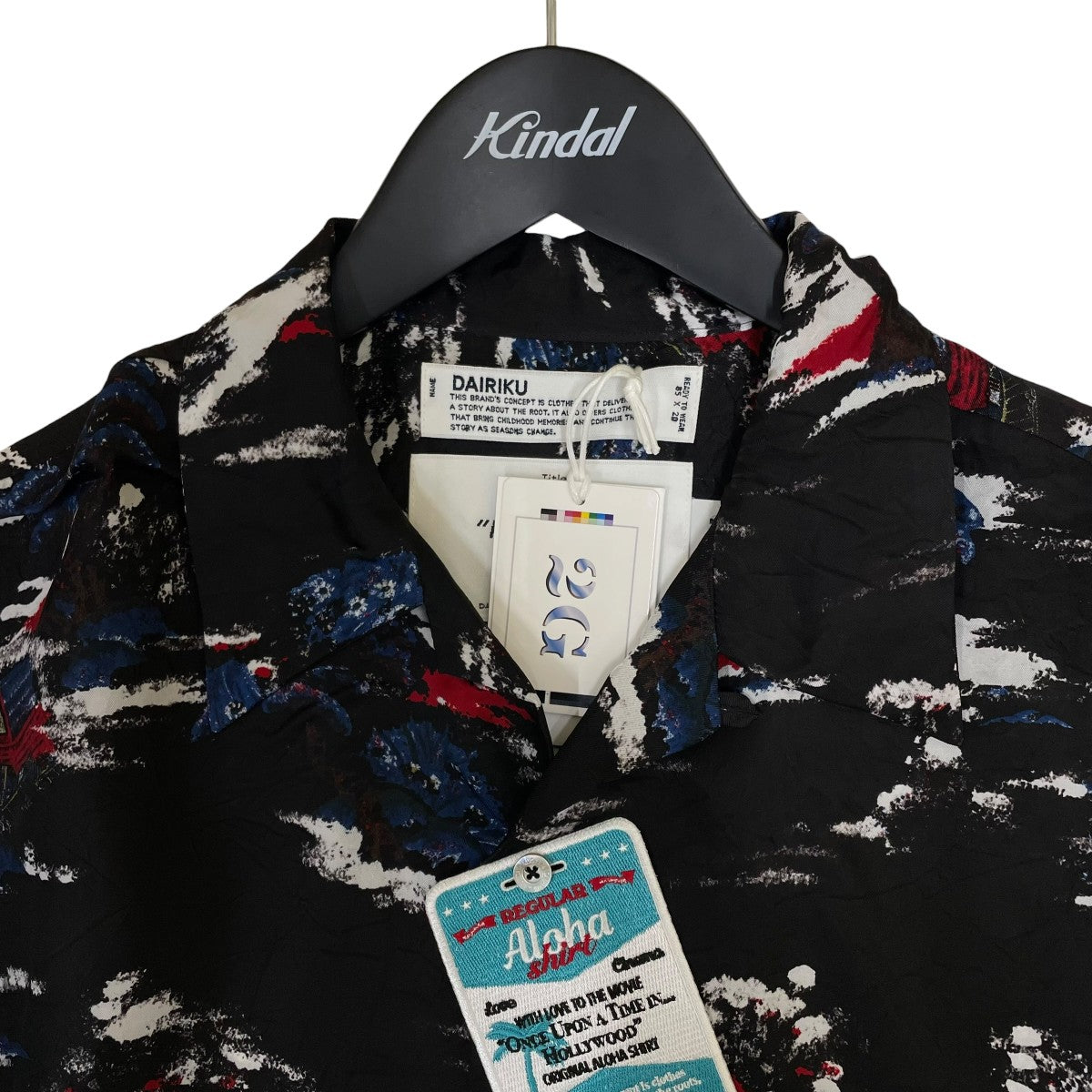 DAIRIKU 24SS総柄 ワッペン付 オープンカラーシャツ 半袖シャツ 古着・中古-3枚目のアイテム画像