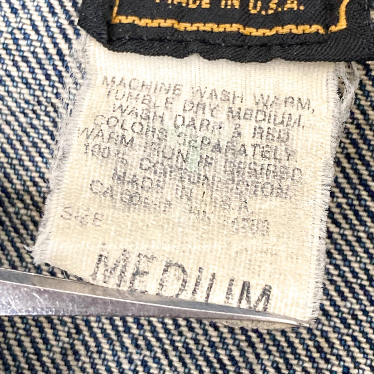 80sデニムシャツ340 3519