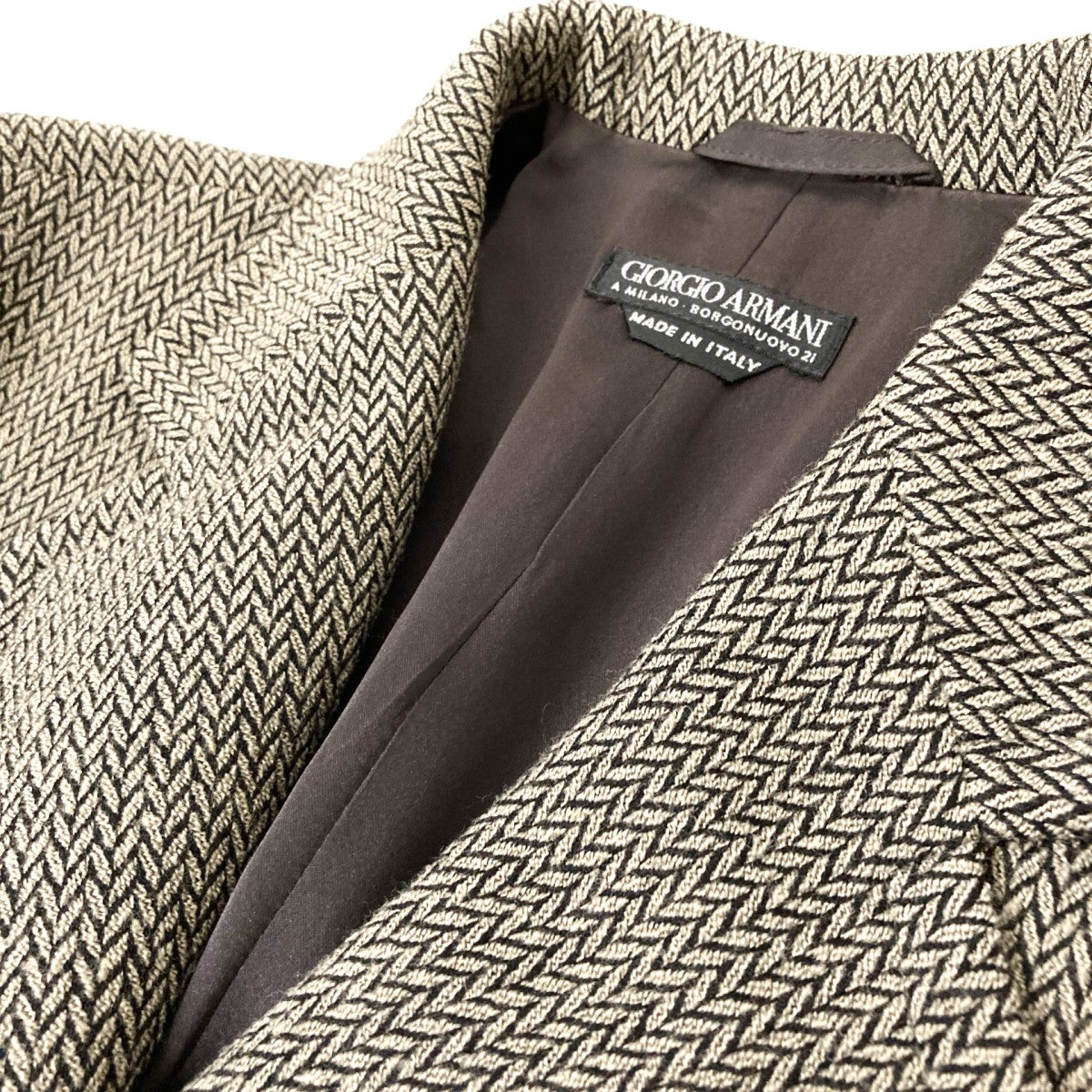 GIORGIO ARMANI(ジョルジオ・アルマーニ) BORGO 21ヘリンボーン