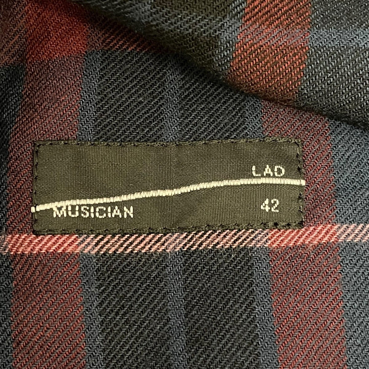 LAD MUSICIAN(ラッドミュージシャン) MODAL PUNK CHECKチェックシャツ