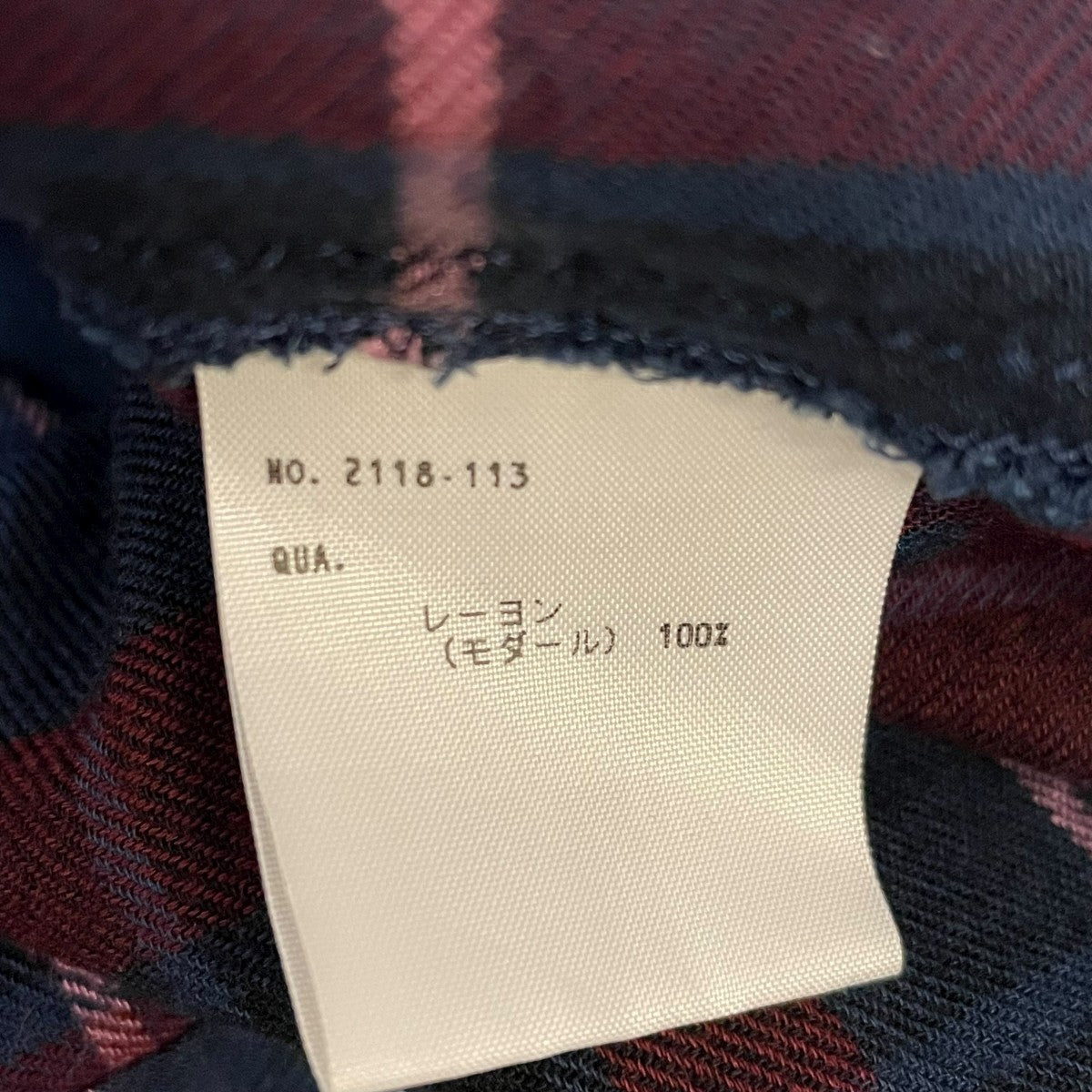 MODAL PUNK CHECKチェックシャツ2118-113